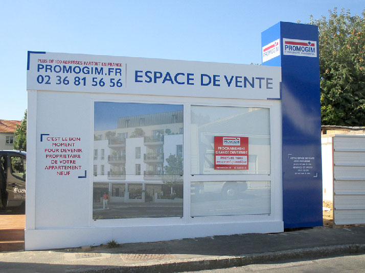 Bureau de Vente pour l'immobilier décoré par Guichard Pub